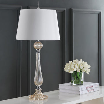 Chloe 32.5" Glass LED Table Lamp - JONATHAN Y